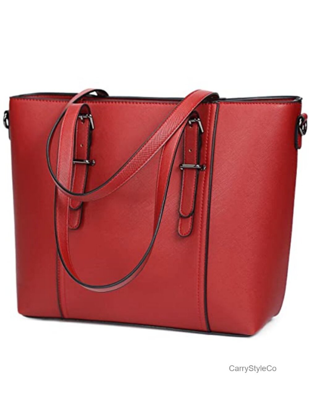 Synthetic Leather Satchel Tote Shoulder Bag Crossbody Purse